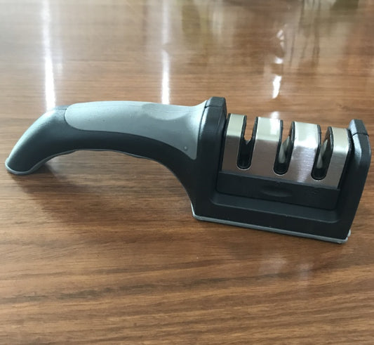 Kitchen household knife sharpener, 3-Stage Knife Sharpener with Ergonomic Handle – Professional Kitchen Tool