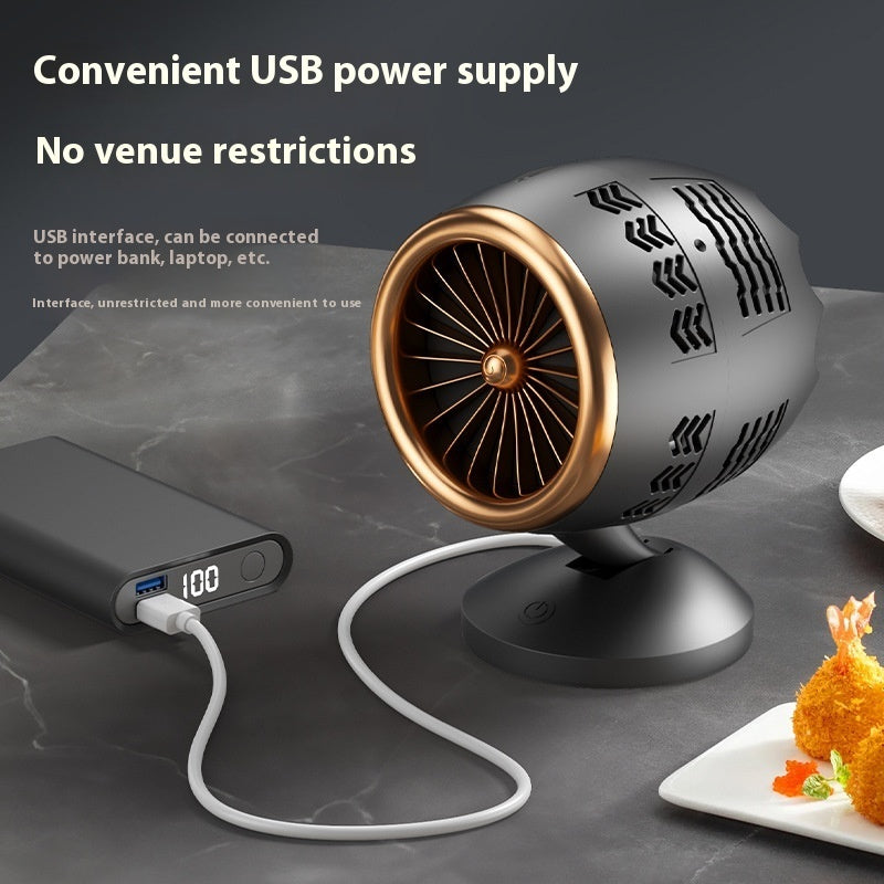 Household Portable Small Desktop Kitchen Ventilator,Mini Desktop Kitchen ventilator-Portable Smoke Extractor.