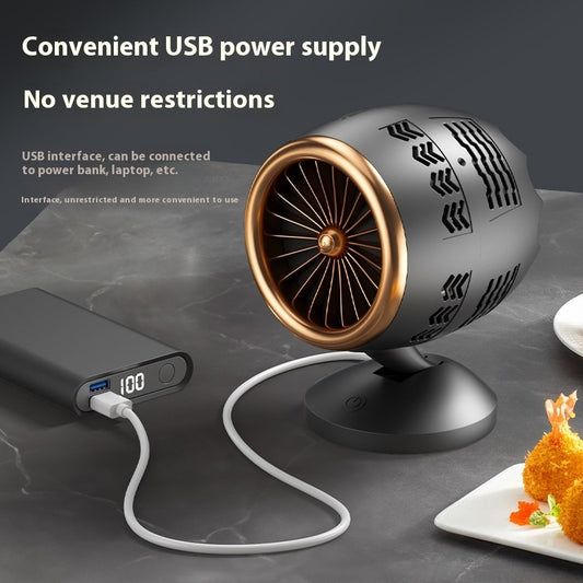 Household Portable Small Desktop Kitchen Ventilator,Mini Desktop Kitchen ventilator-Portable Smoke Extractor.